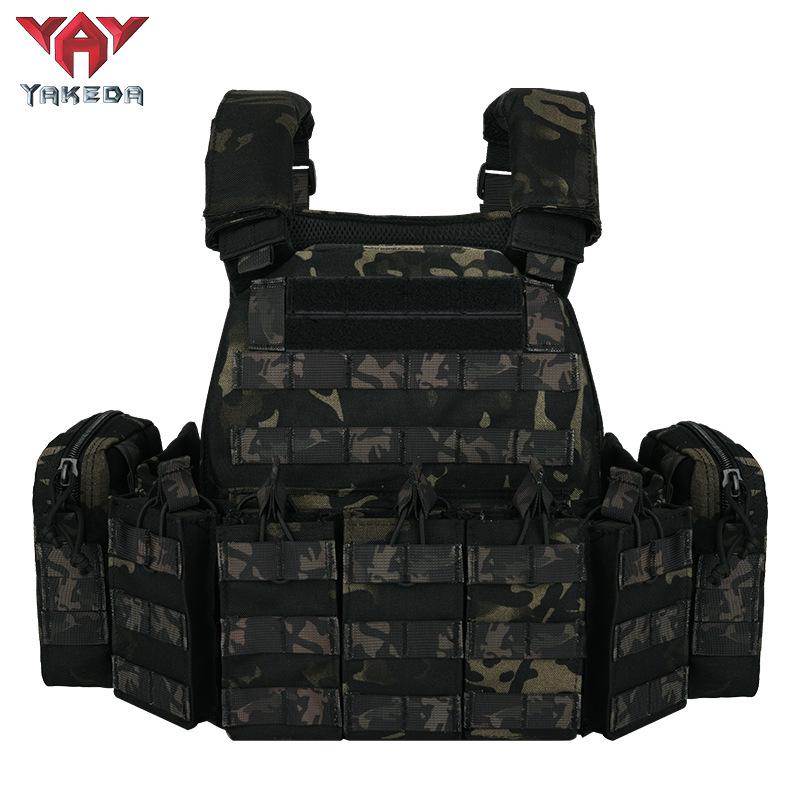 YAKEDA Breathable MOLLE Camouflage Tactical Vest for Outdoor Training