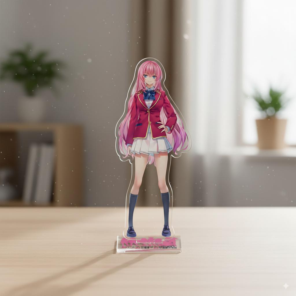 Klassenzimmer Des Animes 15cm Acryl-Ständer - Horikita Suzune & Karuizawa Kei || Heiße Anime Schreibtischdekoration Spielzeug