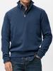 Men's Half Zip Sports Sweatshirt Stand Collar Long Sleeve Casual Pullover Top