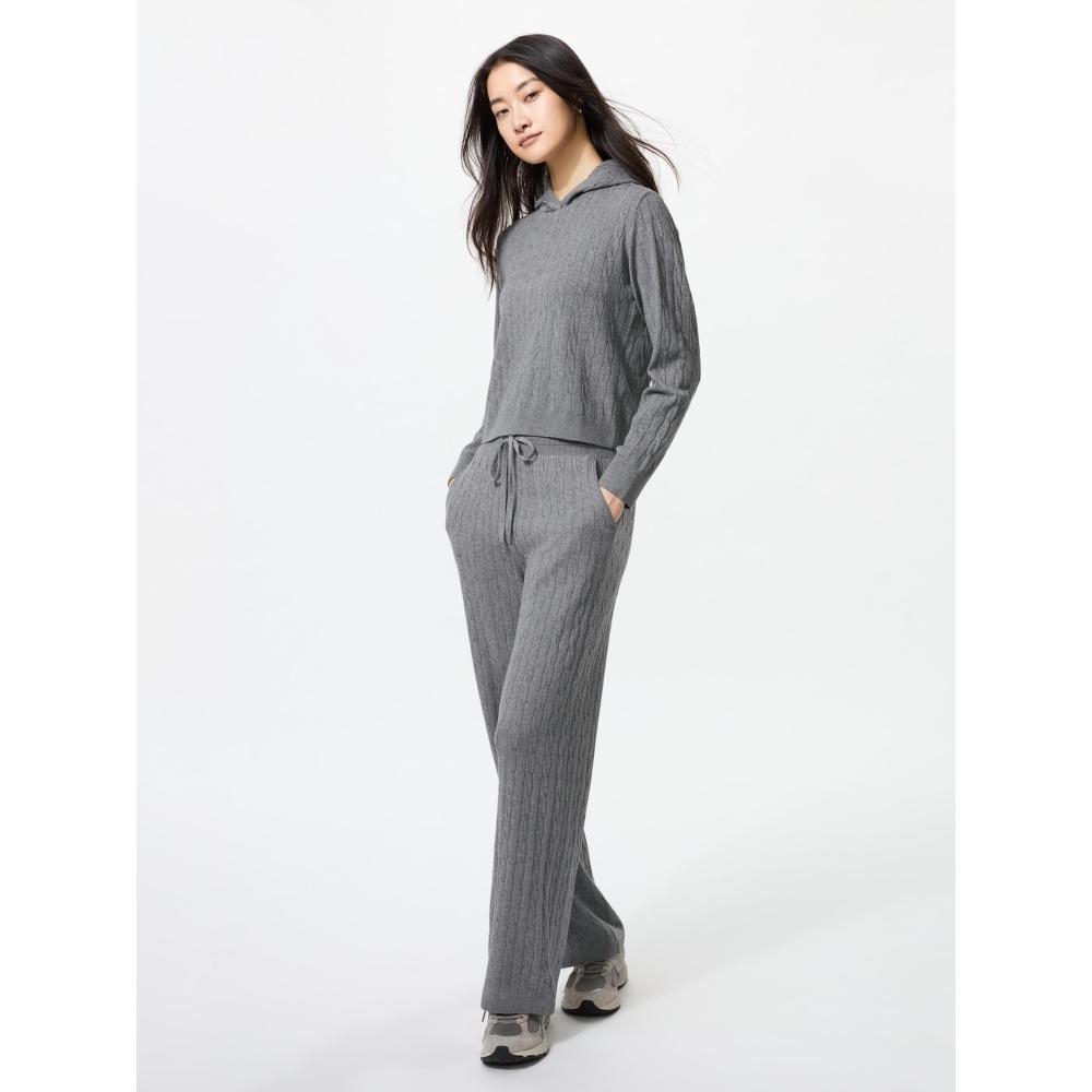 Uniqlo Washable Knit Cable Pants  Length 71 74cm  Long 