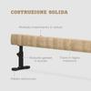 Children's Home Gymnastics Balance Beam 226x31x59cm Brown