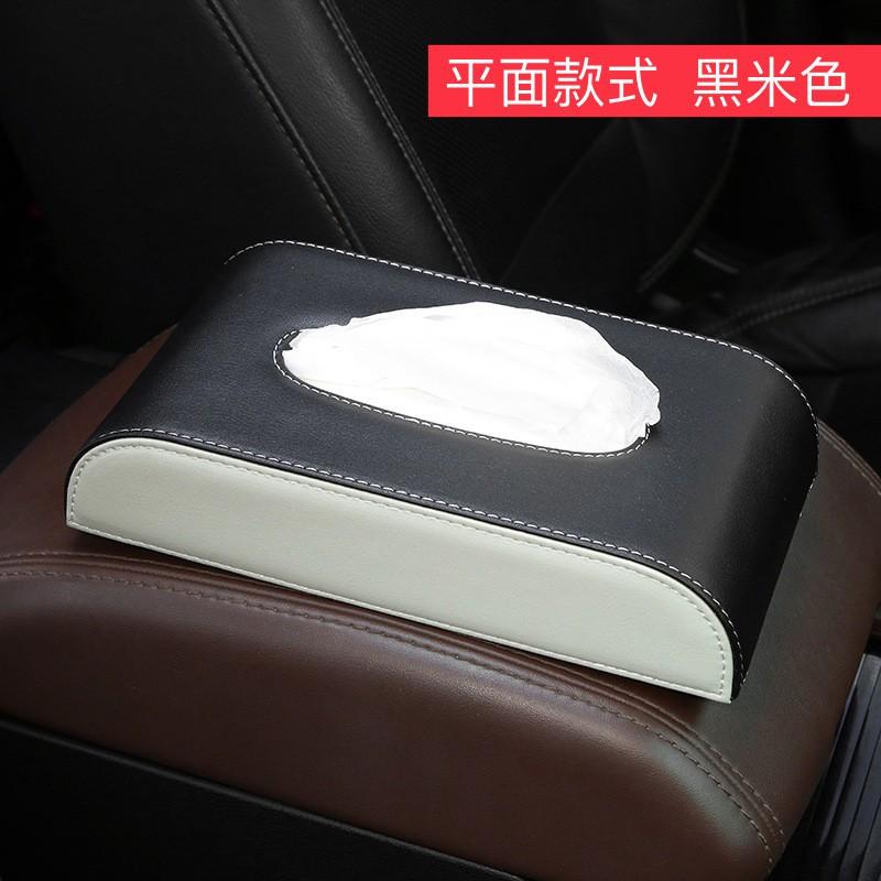 Car Tissue Holder Sun Visor Hanging Or Dashboard Mount Paper Towel Dispenser Auto Accessories Leather Case