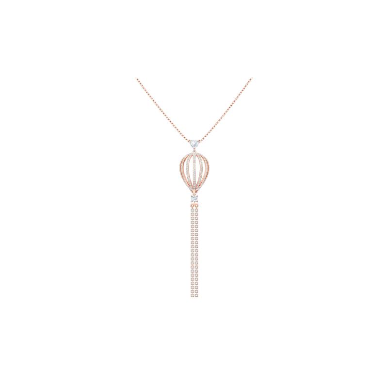Swarovski Hot air balloon long chain necklace women s white 5499529 белый