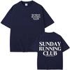 2026 New Sunday Running Club Graphic T Shirts Men Women Sport Fashion Short Sleeve Cotton Casual Summer T Shirt Streetwear