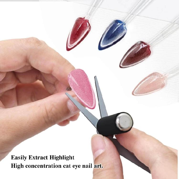 French Cats Eye Magnets Strong Adhesions Power Compact Nail Art Tool For Precise Magnetic Polishing Control Home And Professional Use