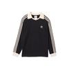 Adidas Originals Waffle Striped Long Sleeve Polo Shirt Unisex tops KQ6866