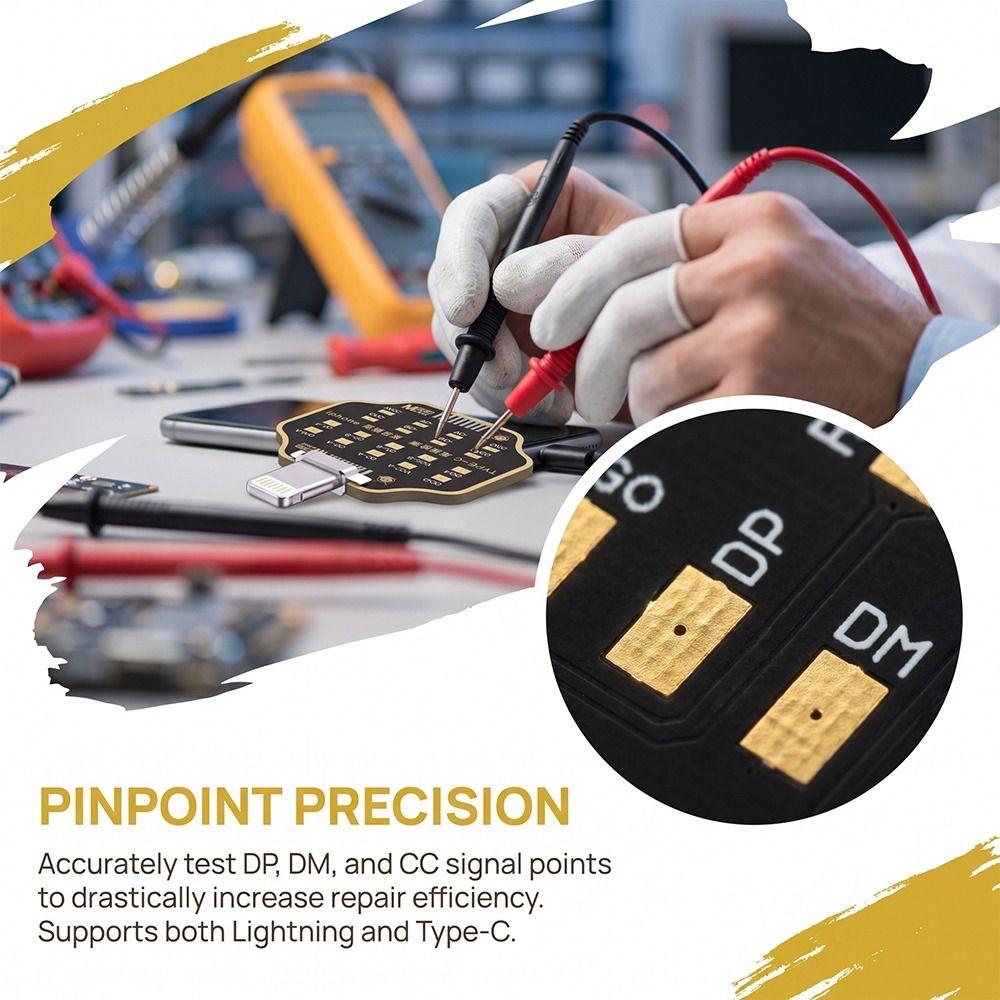 Type-C Interface Phone Tail Plug Tester Quick Test Battery Power Supply Tester Fault Detection