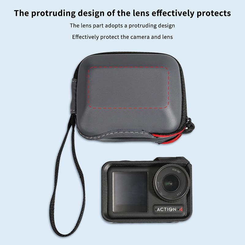 Carcasă de protecție pentru cameră de sport Mini geantă pentru Dji Action 4/3 pentru Hero 12/11/10 Protector portabil de depozitare dur de călătorie