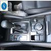 Carbon Fiber Car Center Stalls Gear Shift Box Decor Frame Cover Trim ABS Accessories For Mazda 3 AXELA Sedan Hatchback 2017 2018