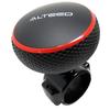 ALTEED Steering Spinner Knob with Built-in Bearing, TPR Grip for Cars (Black X Red)