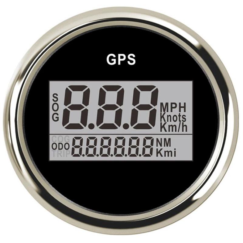 Cars / Boat 52mm GPS Speedometers Sog 0-999Km/h Knots Mph Show Digital Speed Mileometers Odometers with Antenna 9-32v Voltage
