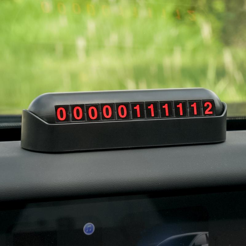 Parking Phone Number Plate Stylish Car Parking Number Plate Car Parking Card Practical Telephone Number Plate Temporary Parking