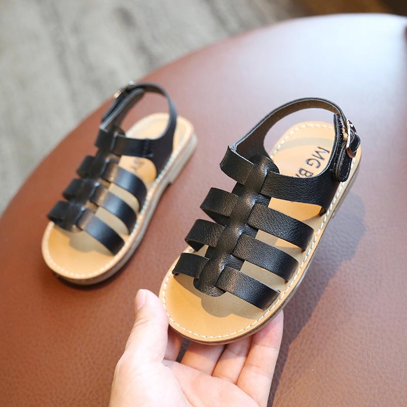 

Summer Child SandalNew Korean Version Simple French Child SoftShoe Casual Girl Non Slip Versatile Campus Student BeachSandal 24