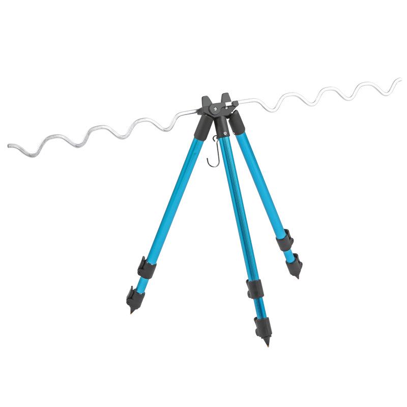 Infällbart aluminiumsurfiskespöställ Stativ för långa kast – Fiskeutrustning för flera spön utomhus