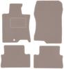 Beige Velour Floor Mats For: Honda Accord VIII Sedan, Station Wagon, Tourer (2008-2015)
