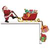 Elk Door Frame Decor Wooden Holiday Door Decorations  Xmas Ornaments