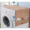 Microwave Oven Cover Dust Oil Proof Cotton Linen Waterproof Fabric Cloth Machine Protector Decorative Kitchen Appliance Cover 13.7x39.3 inches Flower
