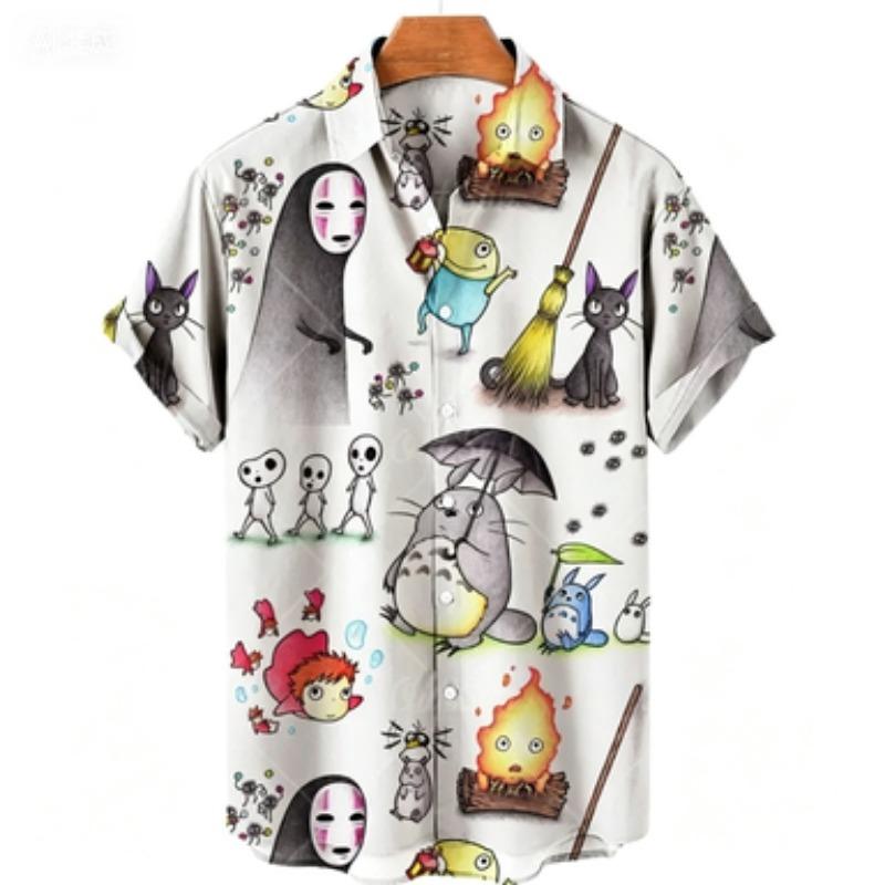 2026 Summer New Unisex 3D Digital Printed Anime Cute Pattern Shirt