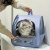 KEMORELA Pet Carrier Backpack Transparent Breathable for Cats And Small Dogs Airline Approved Travel Bag