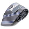 Michiko London Brand Tie Made Japan 100 Silk Jacquard Weave Woven Pattern Regimental Stripe.