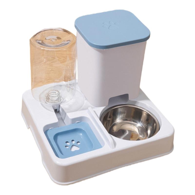 Pet Feeding Accessory Automatic Feeder and Water Bowl Large Capacity 2in1