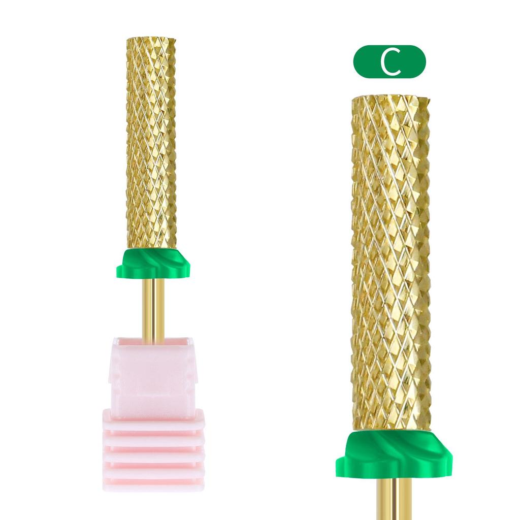 Wysokiej jakości głowica szlifująca ze stali wolframowej, bardzo długa, cylindryczna głowica szlifująca do manicure, szybkie usuwanie paznokci