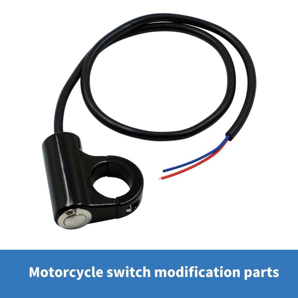 Headlight Brake Fog Light Switch Motorcycle Handlebar Switch Power Start Switch with Automatic Return Button