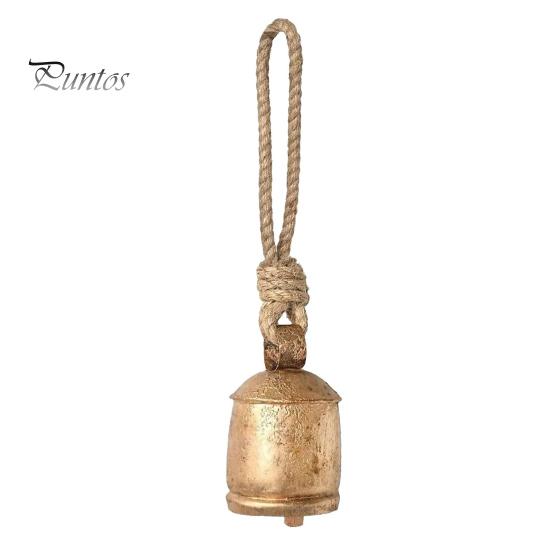 

Металлические старинные колокольчики с джутовой веревкой для подвешивания, декоративные коровьи колокольчики, металлические колокольчики с мелодичным звуком для свадеб, вечеринок и рождественских венков M античный бронзовый