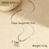 GEMCHIC Women's Baroque Pearl Stainless Steel Necklace Fashion Geometric Design