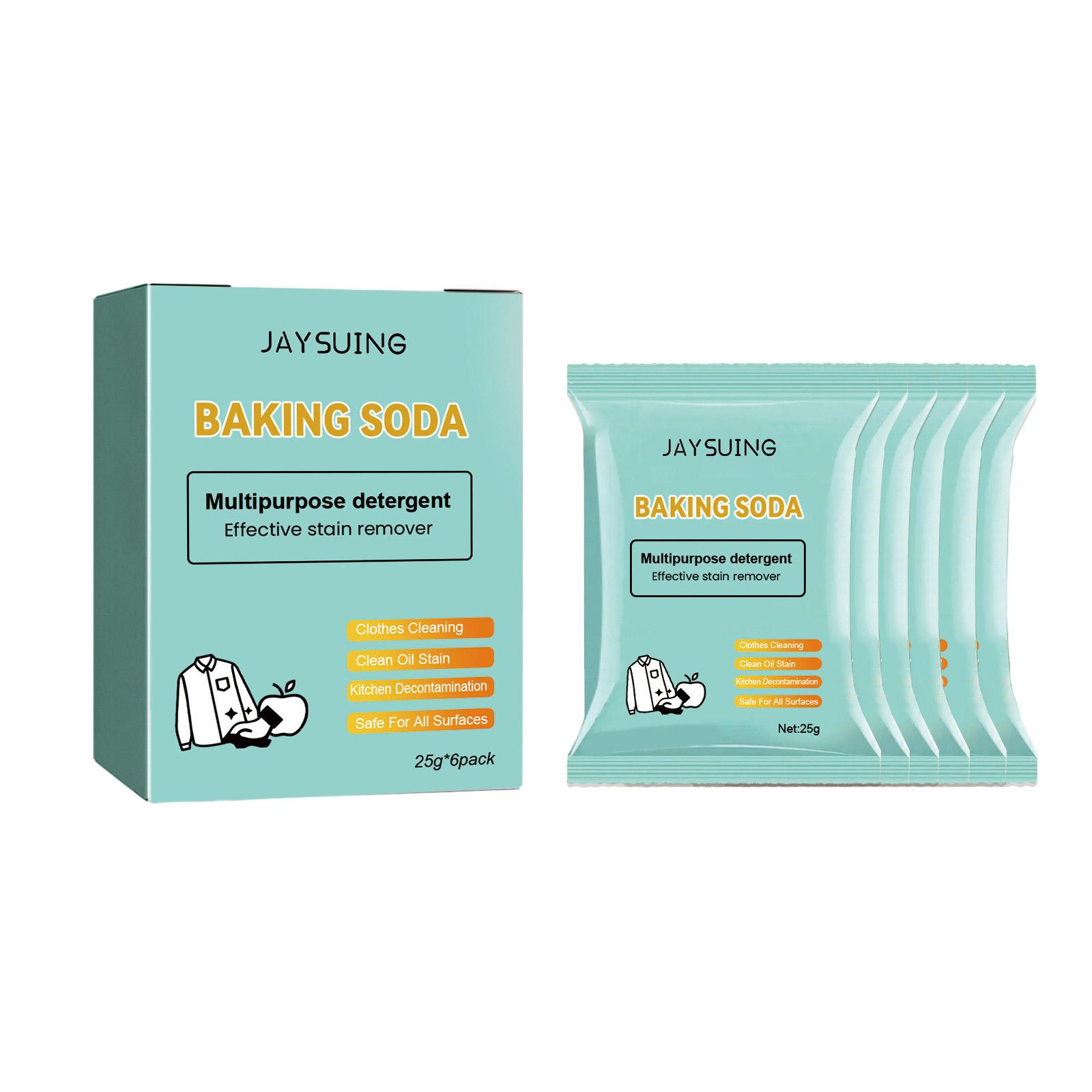 

Универсальный чистящий раствор, порошок бикарбоната натрия, чистящий раствор, упаковка из 6 штук для удобного использования