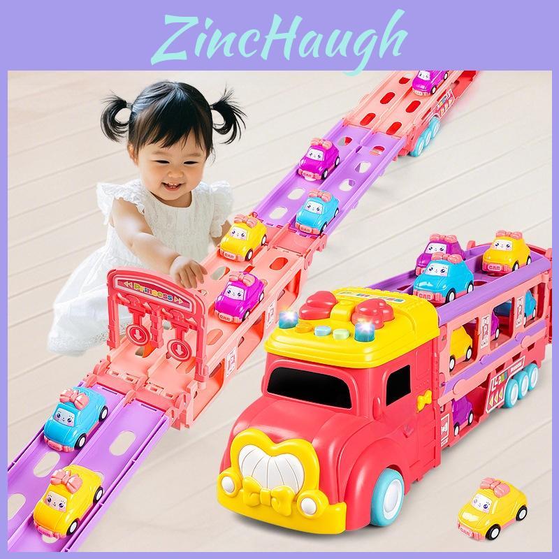 Childrens Inertia Toy Car Set With Foldable Deformation And Sound Design