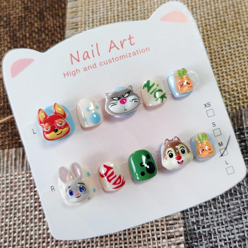 Zootopia Rabbit Nail Stickers for Girls (Ages 3-12)