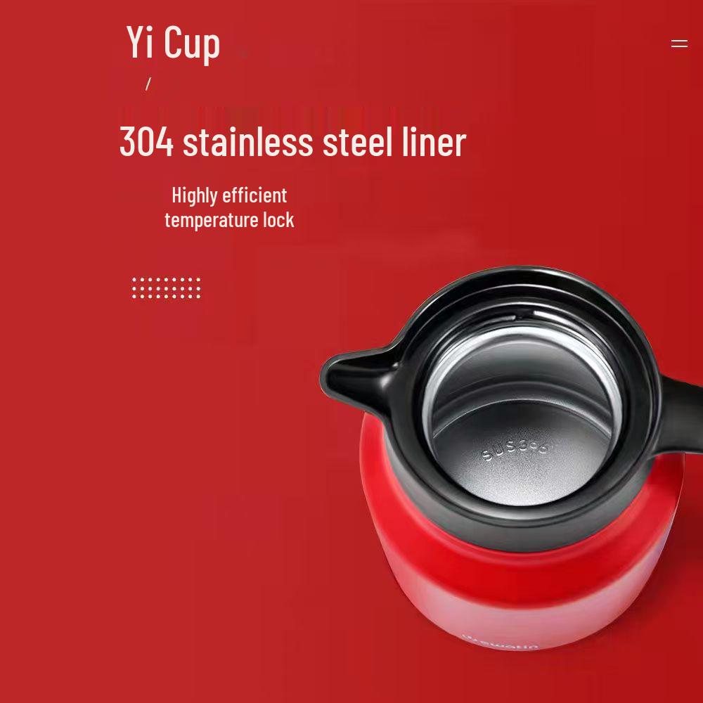 Portable 304 Stainless Steel Large Capacity Insulated Tea Stewing Pot for Home Use