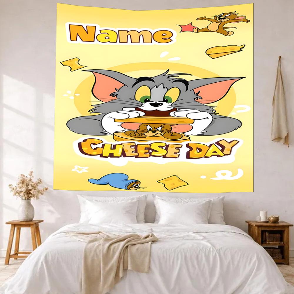 Warner Bros Works Custom Your Name Wall Decor Tapestry Art For Pet Memorial Birthdaywedding Party Backdrop Family Gift