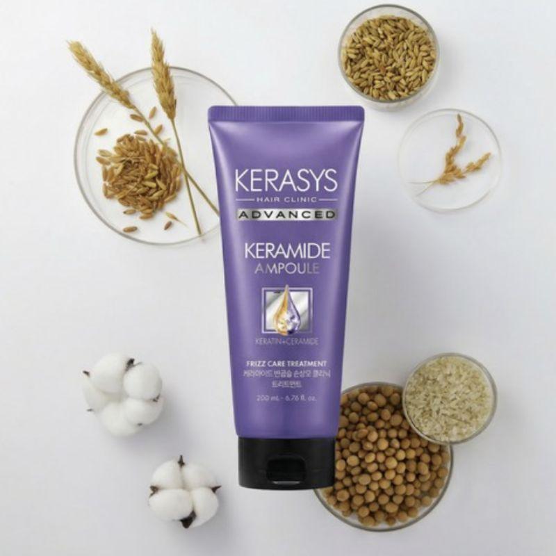 Kerasys Ceramide Clinic Hair Treatment for Wavy & Damaged Hair 200ml × 3pcs – Nourishing Hair Treatment