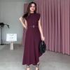 2025 Slimming Sleeveless Long French Dress – Elegant Summer Style