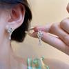 French Small Fresh Ear Clips, No Ear Piercings, Butterfly Flower Earrings, Versatile Earrings, Niche Design, High-end Earrings.