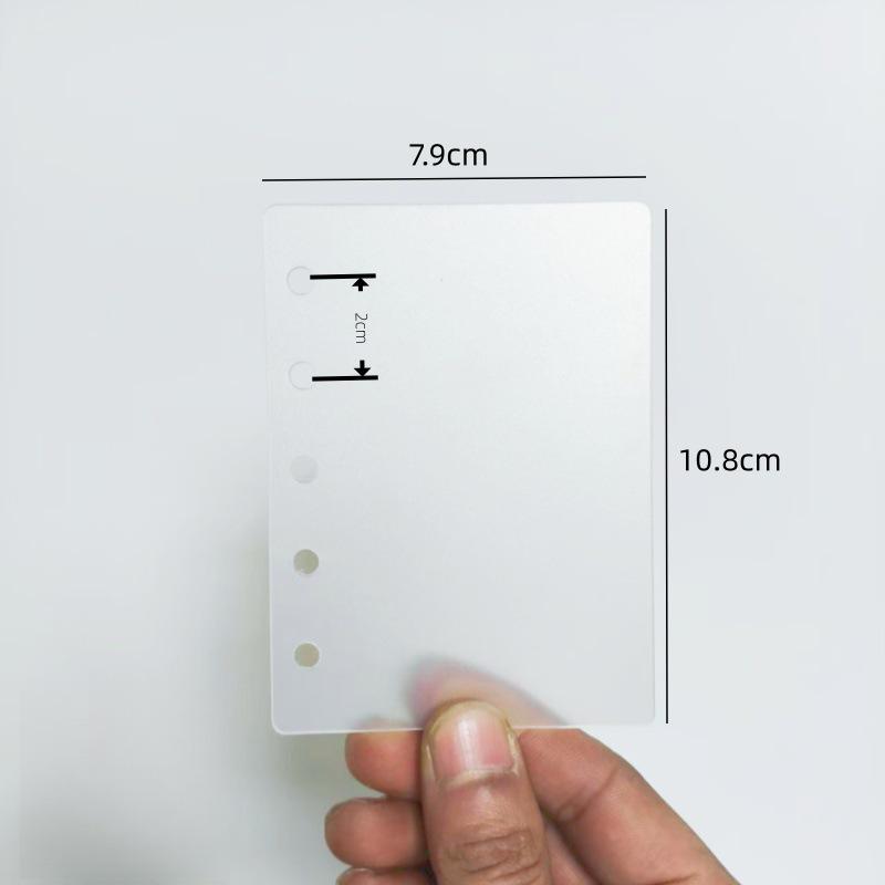 Transparent Frosted PP A5/A6 Binder Divider Pages