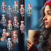 Nutcracker Ornaments For Christmas Tree Wooden Decorations 24Piece Nutcracker Christmas Figurines For Indoor Winter Ceiling
