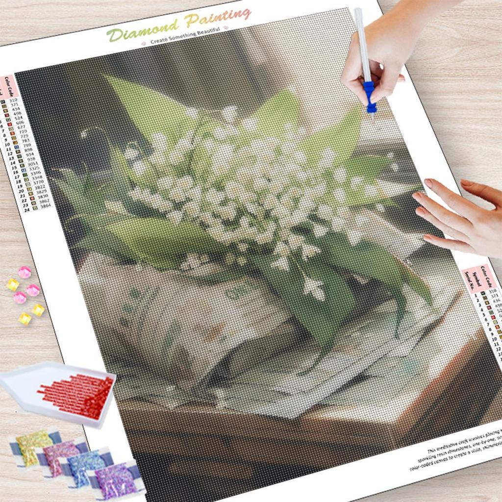 Diamond Painting Frauen Kreuzstich Diamantstickerei Strassbild Landschaft Handwerk Kreatives Mosaik Heimdekor