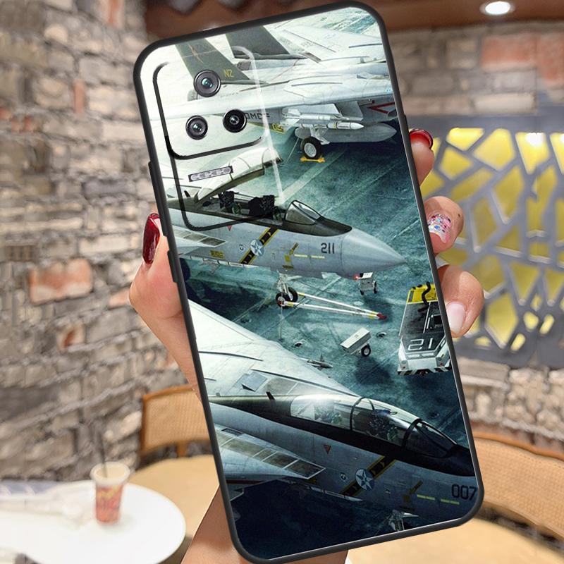 F14 Fighter Tomcat Case For Xiaomi 13 14 15 Ultra 11T 12T 13T 14T Pro POCO X7 Pro X3 X5 X6 M6 F5 F6 Pro Cover