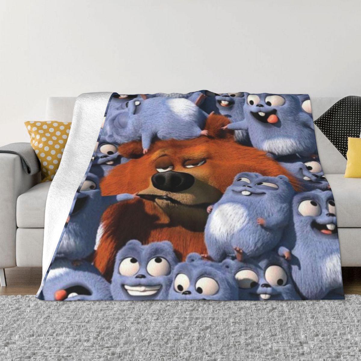 

Grizzy And The Lemmings ! A Gift For Kids And Adult - Funny Gift For Baby Personalized Travel An Ultra-Soft Micro Fleece Blanket 30x40in