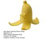 Cute Yellow Banana Peel Phone Holder 3D Printed Funny Banana Desktop Cell Phone Stand for All Mobile Phones