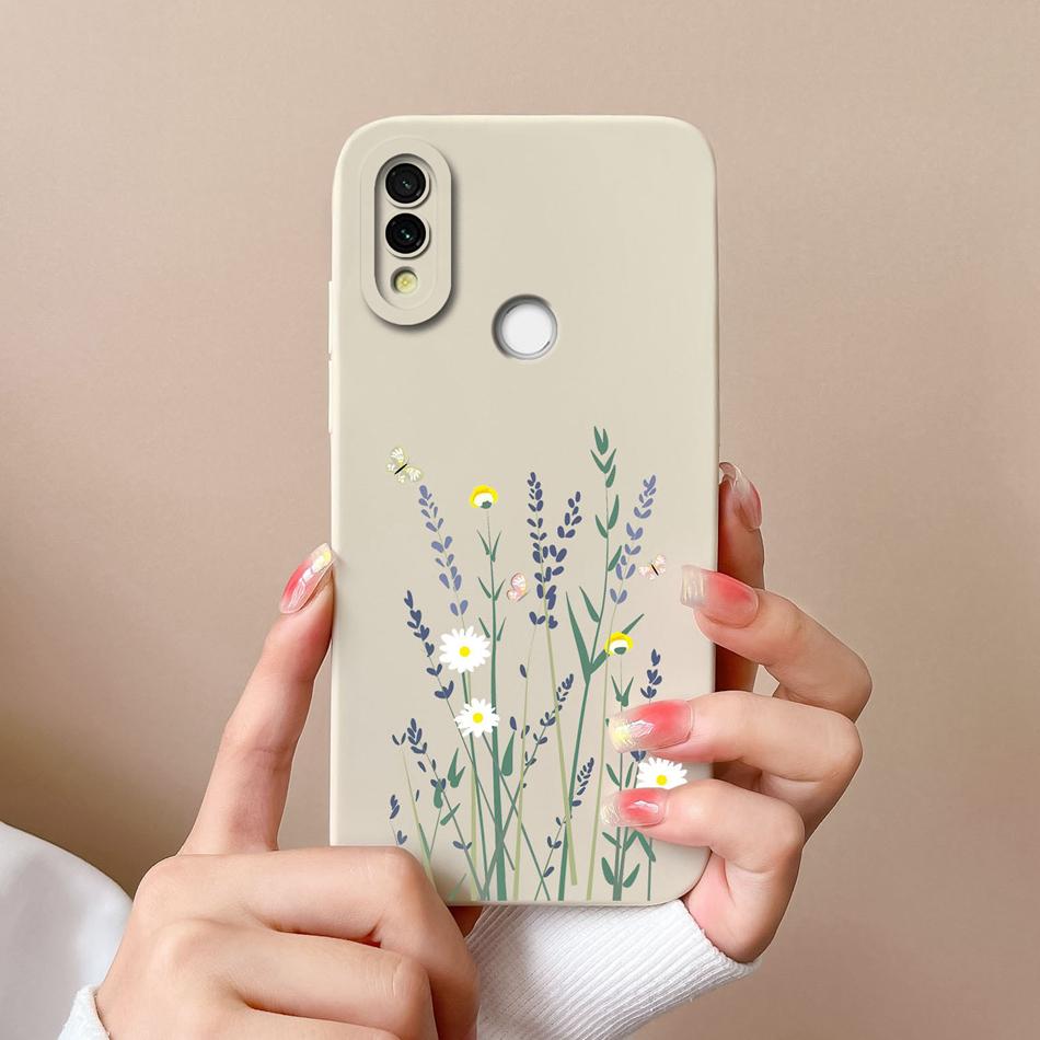 Case Cover For Redmi 7 Cartoon Soft Smooth Liquid Silicone Full Protection Anti Choc Phone Cover For Xiaomi Redmi7 Bumper Fundas