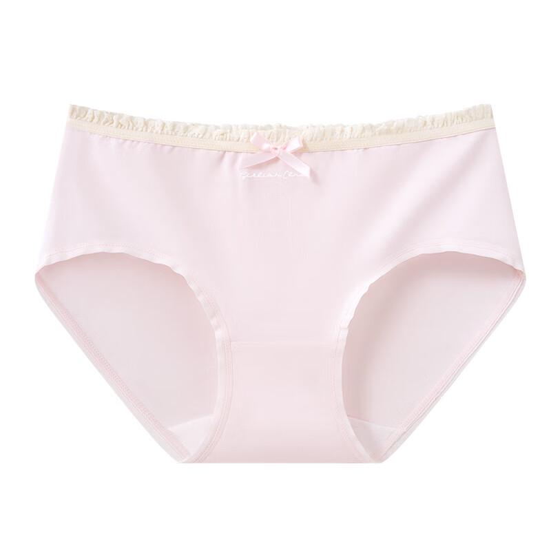 Urban Beauty Women's Pure Cotton Antibacterial Seamless Mid-Waist Briefs