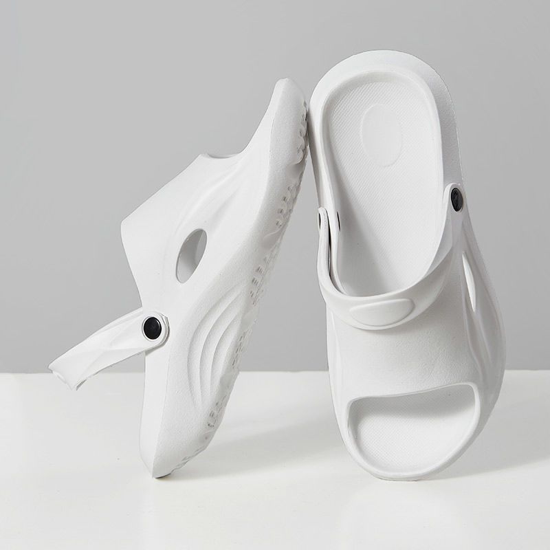 

Fashion Shoes White on Beach Women s Slippers and Ladies Sandals Height Open Toe Slides Elegant Fashionable Slip-resistant Waterproof 39 36-37