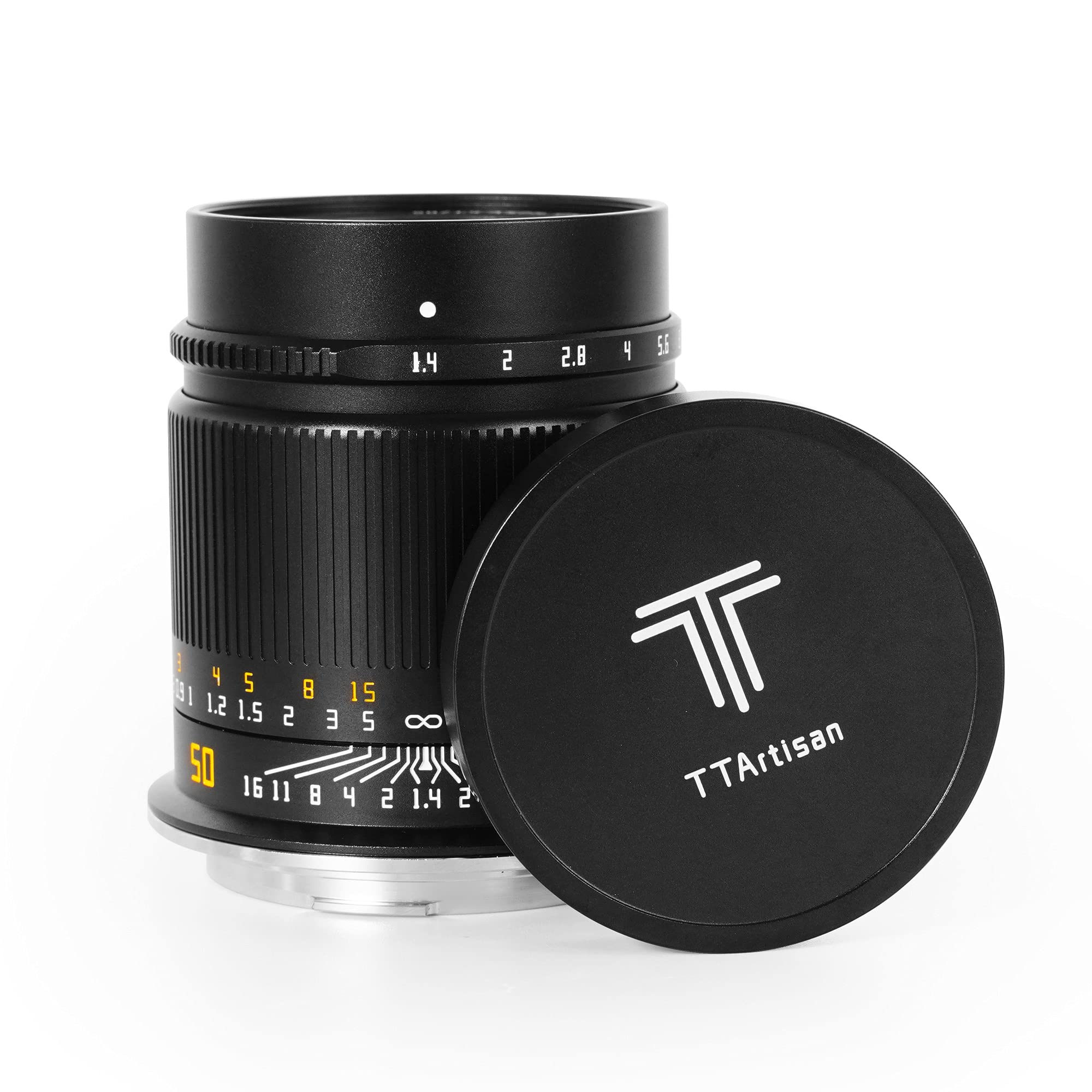 

year warranty Master Optics TTArtisan 50mm ASPH Manual Focus 8 Groups 10 Elements Single Focus Lens Full Frame for Canon R [2 included] F1.4 (50mm