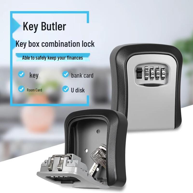 Portable Password Key Lock Box for Door Handle