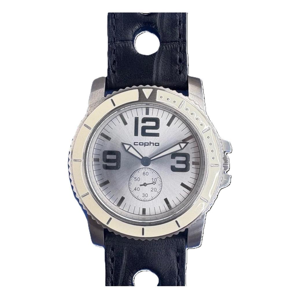 COPHA Military Scandinavian Small Analog Quartz Officially Rubber SV x BK Black Rubber Amazon Exclusive SUB2.0 Men's Watch, Diver's Design, Design,