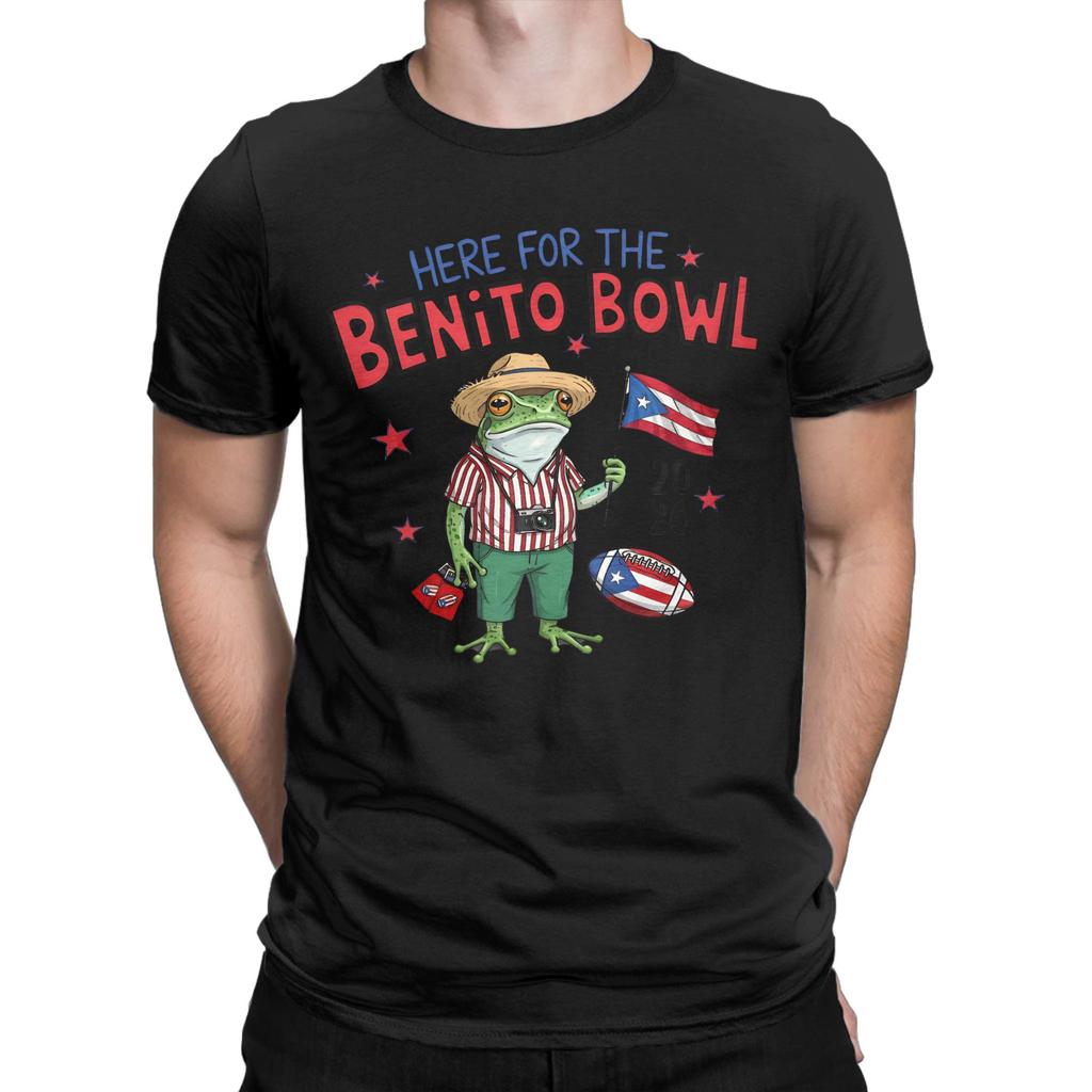 Mens Womens Benito Bowl Puerto Rican Bad Bunny Halftime Show 2026 T Shirt Pure Cotton Graphic T-Shirt Clothing Outfits